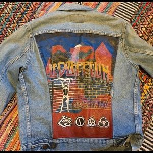 Vintage Hand-painted Led Zeppelin Levi’s jacket